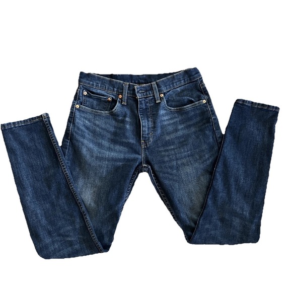Levi Strauss Co 512 Slim Taper Jeans Blue Wash Mens W32 L32 - Picture 9 of 10